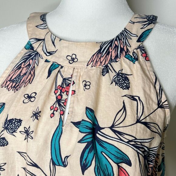 Rachel Ashwell Linen Floral Dress Size M - Picture 7 of 11